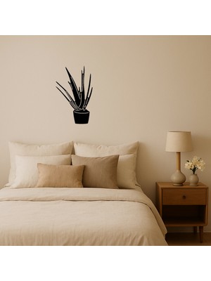 Aloe Vera Bitkisi Mdf Dekoratif Tablo - BRF19315-3336