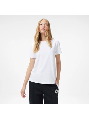 Markali Converse Chuck Patch Kadın Beyaz Tişört CVW5T108-WHT