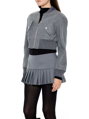 F21 Fermuarlı Bomber Ceket