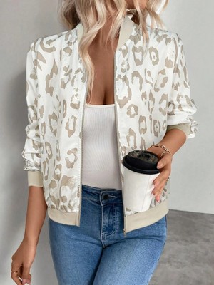 Aisha Elbise Kadın Uzun Kollu Önden Fermuarlı Modal Ceket