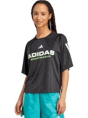 Adidas Sportswear JL9212 Tiro x Common Goal Jakarlı Tişört