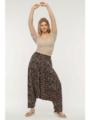 Desenli Viskon Kumaş Yöresel Şalvar