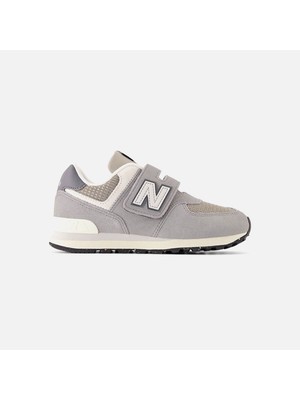 New Balance 574 Lifestyle Unisex Çocuk Gri Spor Ayakkabı - PV574SNV