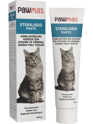 Pawmas Kısırlaştırılmış Kedi Macunu 100GR Vitamin ve Mineral İçeren