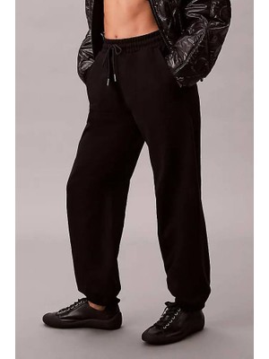Kadın Rahat Kalıp Jogger Eşofman Altı - Siyah