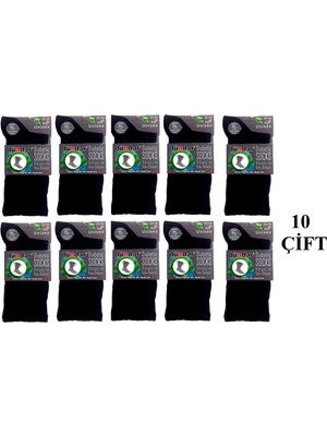 Dündar 10'lu Bambu Diabetic Şeker Çorap Dikişsiz Sıkmayan Lastikli