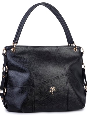  Nas Bag Kadın  Salaş Omuz Çantası Siyah Victoria