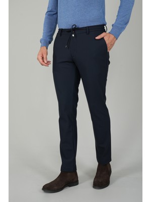 Bisse Erkek Lastikli Bağcıklı Spor Jagger Lacivert Pantolon PNS25K25202_D39