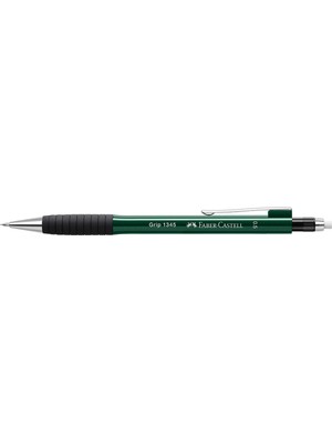 Faber-Castell Grip 1345/47 Versatil Kalem, 0.5 mm, Koyu Yeşil, Ergonomik Tutuş, Yaylı Uç, Uzun Silgi