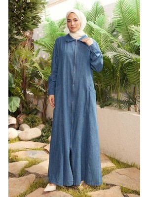 6463-BATTAL Denim Ferace Koyu Mavi