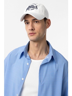 Antioch Beyaz Işlemeli Erkek Şapka