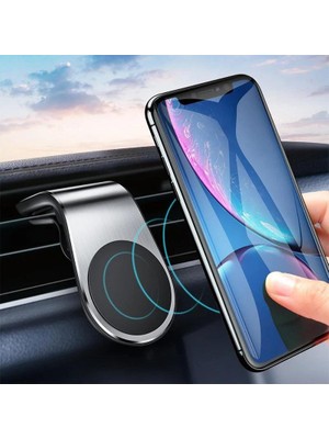 baytoptan Araba Klimasına Takılan Mandallı Mıknatıslı Telefon Tutucu