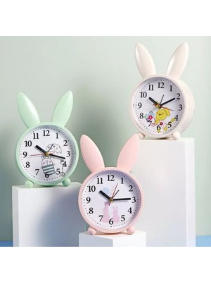 baytoptan Tavşan Kulaklı Alarmlı Masa Saati