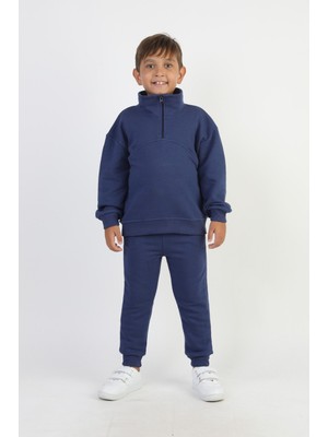 Erkek Yaka Fermuarlı Eşofman Takımı