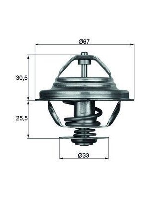 Mahle TX27.80D - Termostat Bmw 3 E36 80C