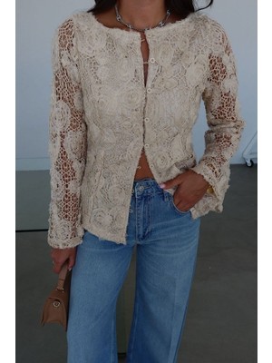 Keyymod Kadın Astarlı Dantel Ince Şık Ceket