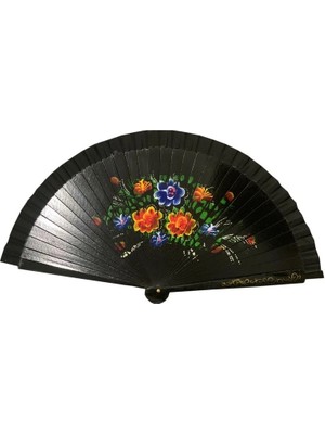 baytoptan Bambu Yelpaze Siyah Renk 12 Adet