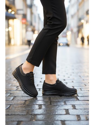 Ayk's 029 Z Siyah Zümrüt  Kadın Günlük Ayakkabı