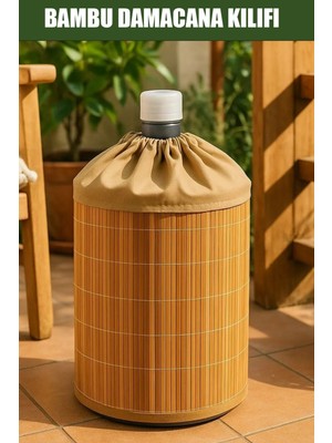 Pinterest Stil Bambu Hasır Damacana Kılıfı Doğal Bambu Stil Su Sebili Örtüsü