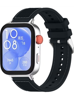 Watch Fit 3 / Fit 4 ile Uyumlu Sportif Nefes Alabilen Silikon Kordon – Hafif, Dayanıklı ve Rahat Kayış