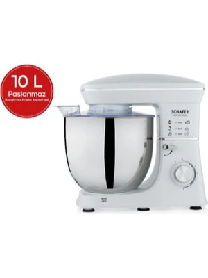 Schafer Prochef Maxi Stand Mikser 10 L Beyaz