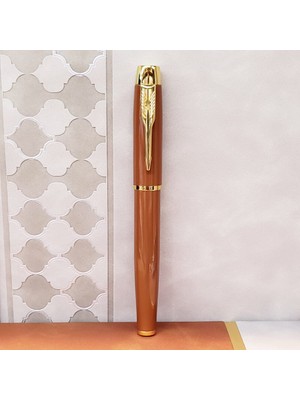 Taba Rengi Metal Tükenmez Kalem