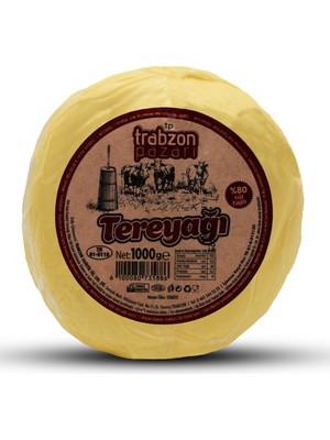 Trabzon Pazarı Az Tuzlu Trabzon Tereyağı 1 Kg