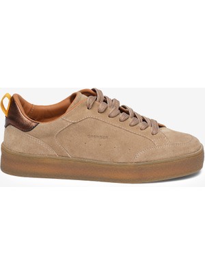Kadın Vizon Hakiki Deri Sneaker Ayakkabı 5K2UA34443