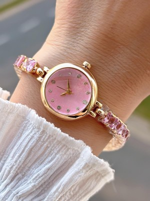 Coliseum Çelik ve Taşlı Kordon Vintage Seri Küçük Kasa Özel Tasarım Kadın Kol Saati SP.8933.M4