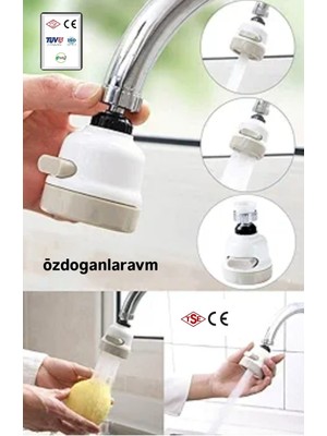 Musluk Başlığı Lavabo Başlığı 3 Fonksiyon 360 Döner