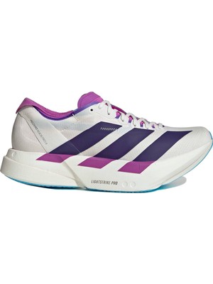 Adizero Adios Pro 4 Kadın Beyaz Koşu Ayakkabısı JP6397