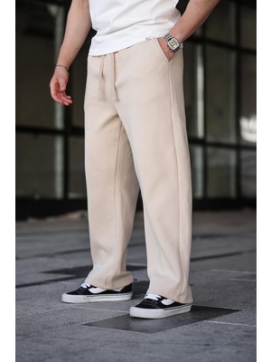 Bej Rahat Kesim Erkek Eşofman Altı E6578