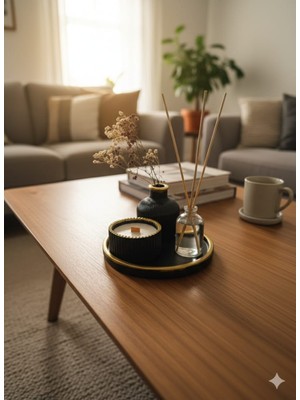 Dekoratif Kokulu Mum ve Oda Parfümü ( Lavanta )