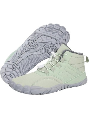 Çıplak Ayak Ayakkabısı, Astarlı- Su Geçirmez Kışlık Ayakkabı, Kadın-Erkek Outdoor Bot, Kaymaz Yürüyüş Ayakkabısı,