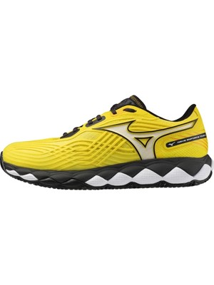 Mizuno Wave Enforce Tour 2 Erkek Padel Ayakkabısı Sarı Hafif ve Esnek Taban ile Yüksek Konfor