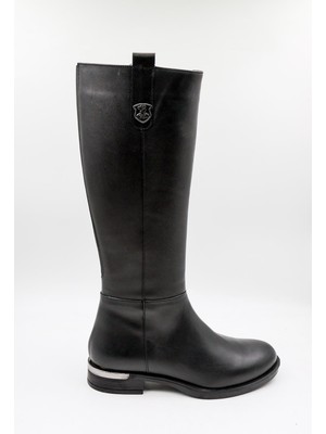 Venüs Kadın Hakiki Deri Çizme 2553201K - Siyah - 36