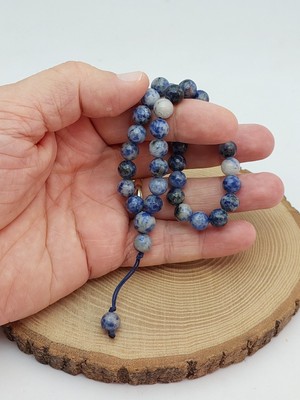 Sodalit Taşı 33LÜK Özel Tasarım Tesbih 8mm (1914)