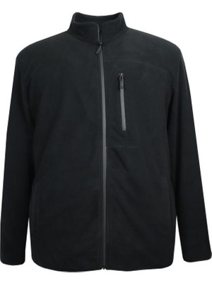 Büyük Beden Fermuarlı Polar Sweatshirt