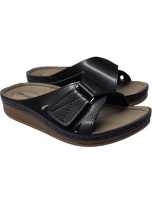 Enova Ortopedik Yumuşak Taban Cırtlı Günlük Kadın Terlik