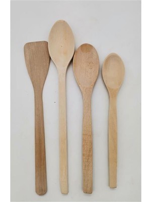Mutfak Ahşap Kaşık Set 4lü Balsa Ks-04