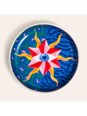 Luohu Porselen Tabak 10 cm Renkli