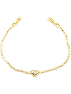 Kalp Bileklik - Altın