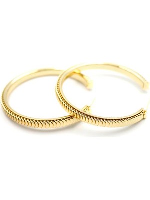 Pul Halka Küpe - Altın