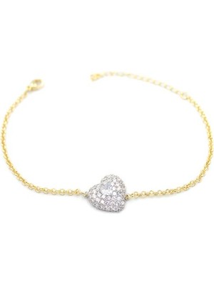 Kalp Bileklik - Beyaz