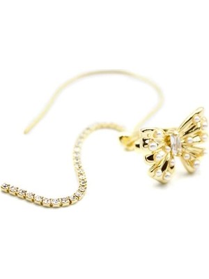 Kelebek Kıkırdak Küpe - Altın