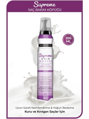 Supreme Saç Köpük 200 ml - Nemlendirme - Mrfs