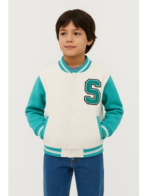 Boomber Kolej Ceket Sharfi Işlemeli