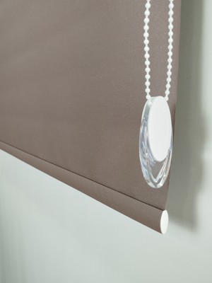 Kahverengi Güneşlik Stor Perde - Ev Ofis Perdesi