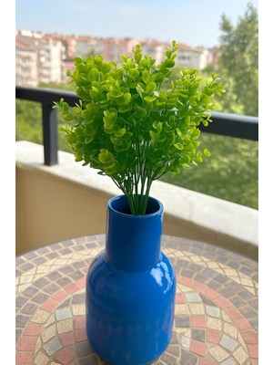 18 Dallı 45 cm Yapay Büyük Şimşir Ev Vazo Dekor Aranjman Süsü