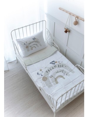 Organik Baskılı Montessori (100X200) Yorgan Seti - Royal Series - Space Dream